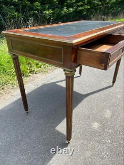 Bureau Louis XVI Acajou Bronze XVIII-XIXeme Empire Restauration Napoléon III