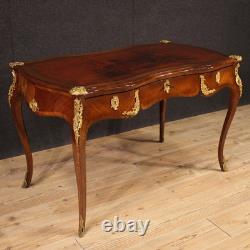 Bureau ancien époque Napoléon III meuble bronze 19ème siècle table