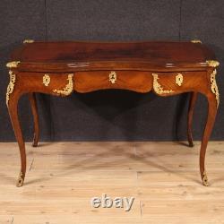 Bureau ancien époque Napoléon III meuble bronze 19ème siècle table