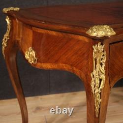 Bureau ancien époque Napoléon III meuble bronze 19ème siècle table