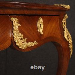 Bureau ancien époque Napoléon III meuble bronze 19ème siècle table