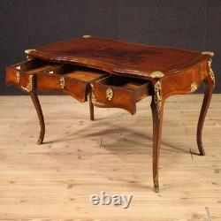 Bureau ancien époque Napoléon III meuble bronze 19ème siècle table