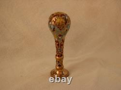 CACHET EN BRONZE DORE EMAILLE, EPOQUE FIN 19ème