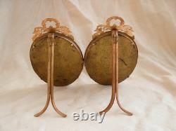 CADRE PHOTOS DOUBLE EN BRONZE ET LAITON DORE, EPOQUE FIN 19ème