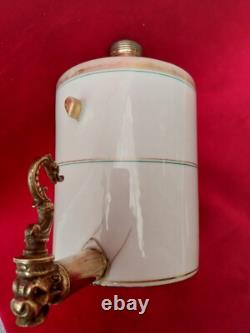 CAFETIERE à SIPHON BALANCIER, Système GABET, Porcelaine/Verre/Bronze 19ème NIII