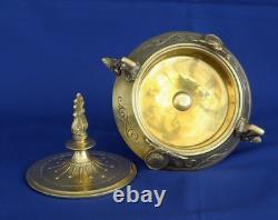 CASSOLETTE Couverte Bronze Doré Profil Antique Goût Barbedienne XIXème Siècle