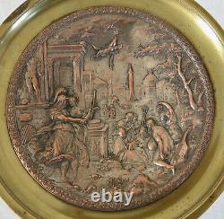 COUPE en BRONZE, Napoléon 3, décor antique, ange, les arts, bélier, E C, NAP III