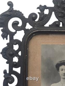 Cadre Bronze Patine Noir Napoléon III XIXeme 19th Ange Lion