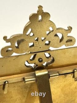 Cadre Porte Photos Bronze doré et Email Cloisonné Napoléon III Barbedienne