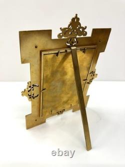 Cadre Porte Photos Bronze doré et Email Cloisonné Napoléon III Barbedienne