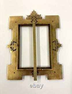 Cadre Porte Photos Bronze doré et Email Cloisonné Napoléon III Barbedienne