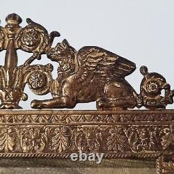 Cadre Style Empire Bronze Griffons Palmettes XIXè French Victorian