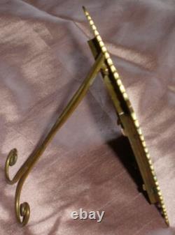 Cadre photo Napoléon III / fin XIXème Bronze émaillé fleurs & papilllons