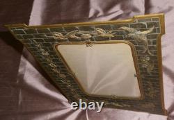 Cadre porte photo Napoléon III en bronze patiné Décor Fleurs Oiseau & Papillon