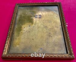Cadre porte photo ancien bronze laiton napoléon III N°14 taille XXL