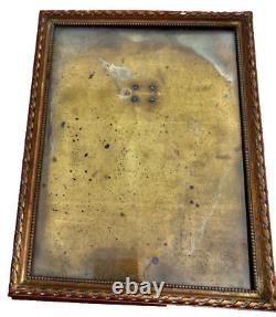 Cadre porte photo ancien bronze laiton napoléon III N°14 taille XXL