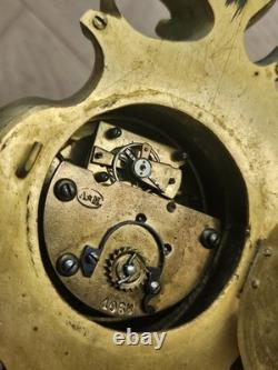 Cartel De Carrosse Pendulette Pendule XIX Bronze Dore Era Napoleon III viardo