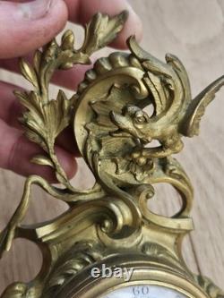 Cartel De Carrosse Pendulette Pendule XIX Bronze Dore Era Napoleon III viardo