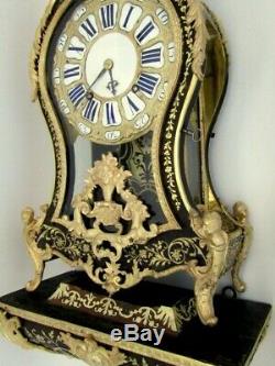 Cartel XVIII Marqueterie Boulle Napoléon III, pendule bronze, clock
