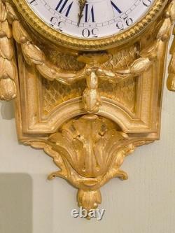 Cartel d'alcôve en bronzes dorés d'aprés un modéle d'Osmond Epoque Napoléon III