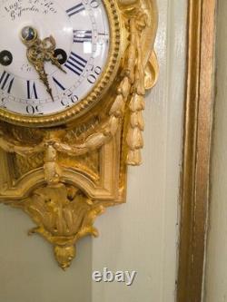 Cartel d'alcôve en bronzes dorés d'aprés un modéle d'Osmond Epoque Napoléon III