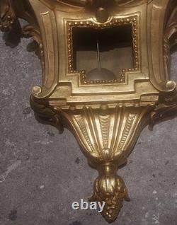 Cartel d'applique style Louis XVI époque Napoléon III Bronze Doré