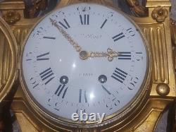 Cartel d'applique style Louis XVI époque Napoleon III Bronze Dorée