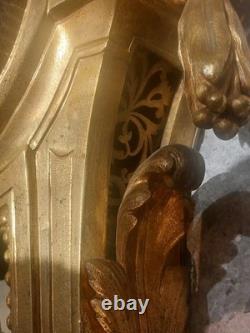 Cartel d'applique style Louis XVI époque Napoleon III Bronze Dorée