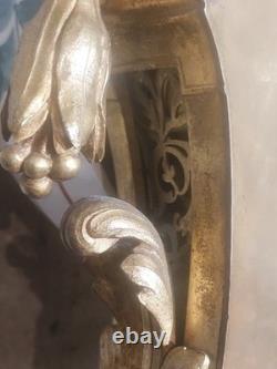 Cartel d'applique style Louis XVI époque Napoleon III Bronze Dorée