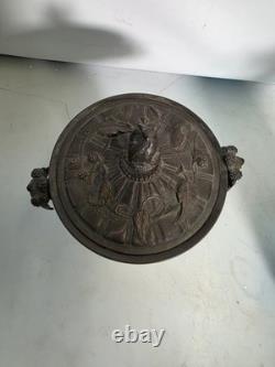 Cassolette En Bronze Et Marbre Style Napoléon III, 19e