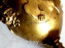 Cassolette en bronze doré F. Levillain fonte Barbedienne 19ème
