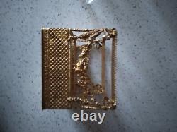 Cave a parfum. Coffret a odeurs. Parfum 5 flacons bronze doré NAPOLEON III