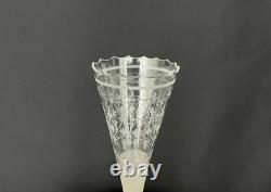 Centre de table en bronze et cristal gravé