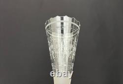 Centre de table en bronze et cristal gravé