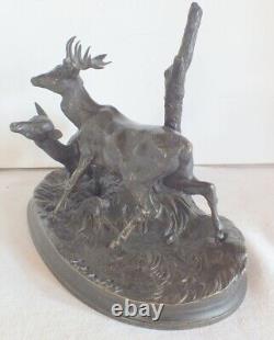 Cerf bronze Jules Mène (1810-1879)