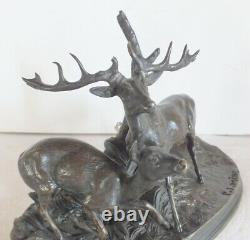Cerf bronze Jules Mène (1810-1879)