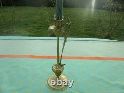 Chandelier ancien Scarabées serpent medaillons en bronze XIXe siècle