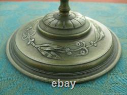 Chandelier ancien Scarabées serpent medaillons en bronze XIXe siècle