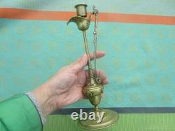 Chandelier ancien Scarabées serpent medaillons en bronze XIXe siècle