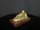 Charmant Bronze Dor&eacute; Repr&eacute;sentant Un Enfant Endormi Sur Un Coussin