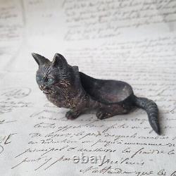 Chat en Bronze de Vienne fin XIXè Gratte Plume Napoléon III Cat