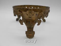 Chine Magnifique Socle Tête De Lion En Bronze Pour Vase Ou Potiche