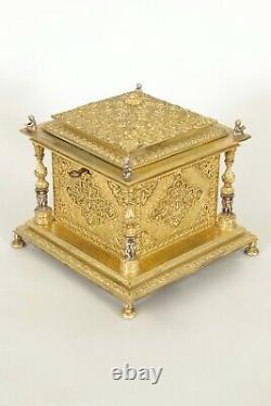 Coffret à bijoux Napoléon III bronze doré