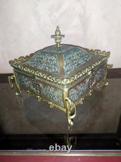 Coffret boite à bijoux Napoléon III en bronze Japonisant Chinois 19th XIXème