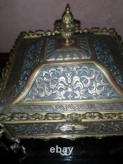 Coffret boite à bijoux Napoléon III en bronze Japonisant Chinois 19th XIXème