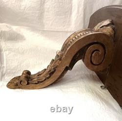 Console D'Applique Ancienne /Bois Sculpté Doré /Style Napoléon III