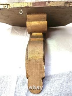Console D'Applique Ancienne /Bois Sculpté Doré /Style Napoléon III