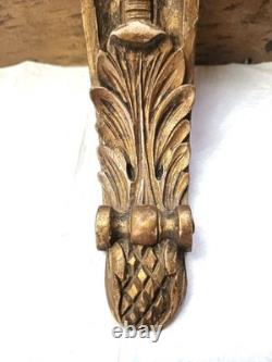 Console D'Applique Ancienne /Bois Sculpté Doré /Style Napoléon III