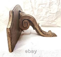 Console D'Applique Ancienne /Bois Sculpté Doré /Style Napoléon III