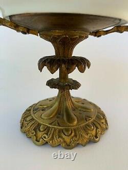 Coupe En Bronze Monte Porcelaine De Paris 19eme Napoleon III H3644